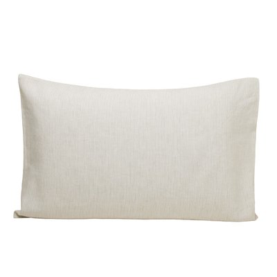 Lot de 2 taies d'oreiller en Fines rayures tissées en lin coton, 65x65 cm  FINEA MADURA