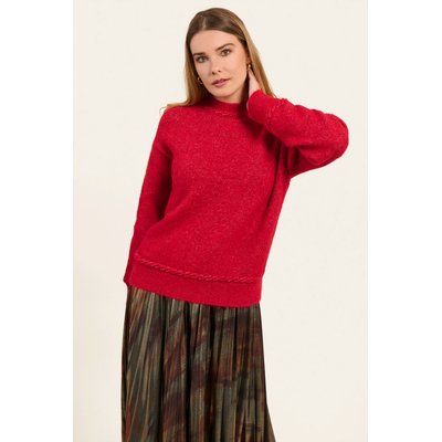Pull col montant maille tressée PEARLA NAF NAF