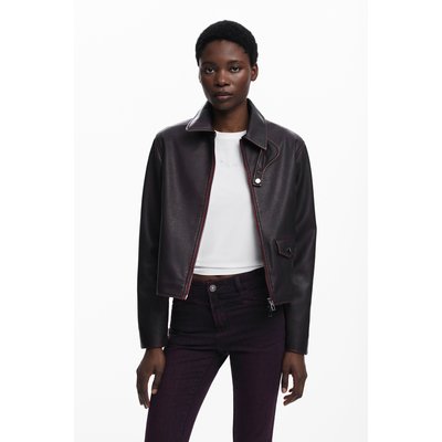 Veste effet cuir bordeaux DESIGUAL