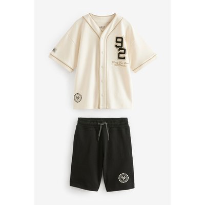 Haut style base-ball universitaire et short NEXT