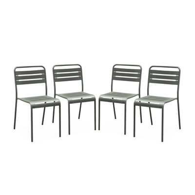 Chaise de jardin acier (lot de 4) AMÉLIA SWEEEK