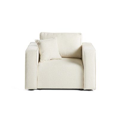 Fauteuil en Tissu velours relief - TOPAZE LISA DESIGN