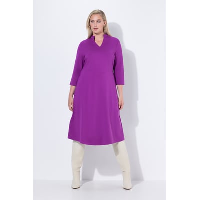 Robe point de Rome, coupe évasée, col V ULLA POPKEN