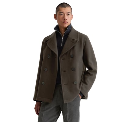 Veste caban régulière en mélange dense de laine de mouton MARC O'POLO
