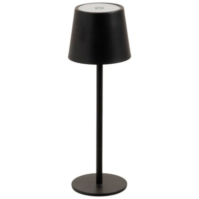 Lampe à poser en métal noir LED sans fil 9x9x27cm WADIGA