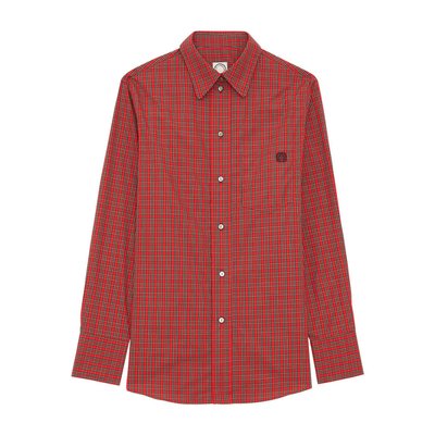 Chemise Maureen à carreaux rouge INES DE LA FRESSANGE PARIS