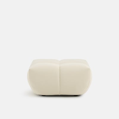 Pouf, en tissu matelassé, largeur 83 cm, NURIA LA REDOUTE INTERIEURS