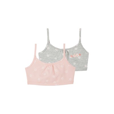 Lot de 2 brassières marguerites VERTBAUDET