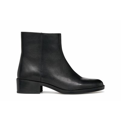 Bottines respirantes zippées en cuir Camexia GEOX