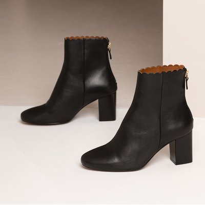 Bottine Cuir lisse GISELLE MAISON TOUFET