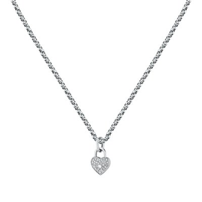 Collier en Acier, cristaux ABBRACCIO MORELLATO