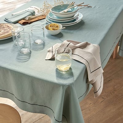 Métis Bourdon Washed Cotton Linen Tablecloth LA REDOUTE INTERIEURS