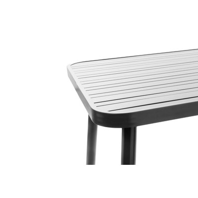 Table de jardin carrée en aluminium L75 - COQUELICOT AMADEUS