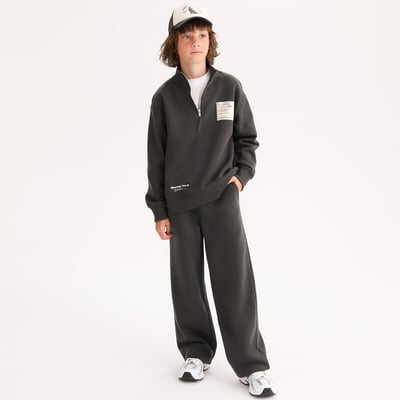 Ensemble 2 pièces, sweat col camionneur et pantalon de jogging, en molleton LA REDOUTE COLLECTIONS