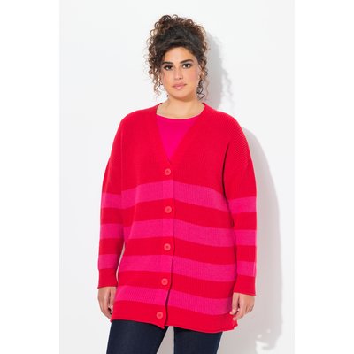 Cardigan rayé à bords roulottés ULLA POPKEN