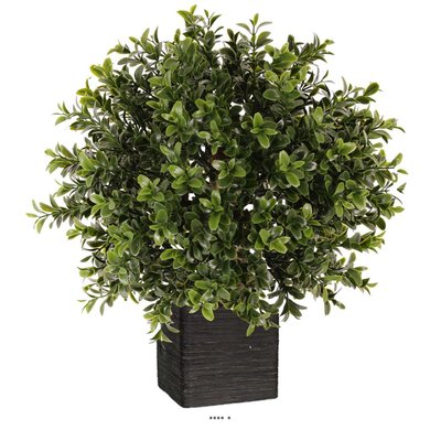 Boule de buis sur tronc en pot H 35 cm D 25 ARTIFICIELLES