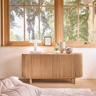 Buffet en bois teck massif 160 cm  COLINE BERAH GETAH