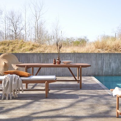 Table de jardin en teck massif 6/8 pers. FADO TIKAMOON