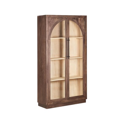 Grande vitrine en bois de manguier  NOHEA MADE IN MEUBLES 