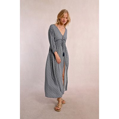 Robe longue à taille élastiquée MOLLY BRACKEN