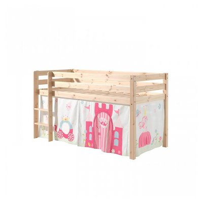 Lit Compact Naturel + Rideau de lit Princess VIPACK