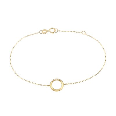 Bracelet en or 375 et oxyde de zirconium JULIETTE