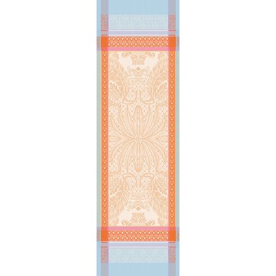 Chemin de table pur coton antitache ISAPHIRE GARNIER-THIEBAUT