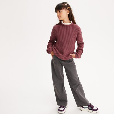Pull col montant en grosse maille, effet 2 en 1 LA REDOUTE COLLECTIONS