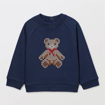 Sweat brodé en coton BIO GOTS BOUT'CHOU
