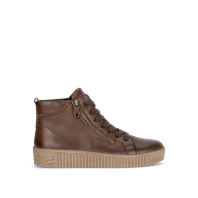 Baskets en cuir lisse à talon compensé GABOR