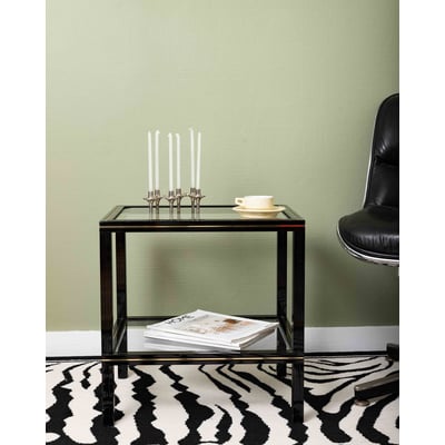 Table design en métal et verre Hanna N°1572 - Bon état DEBONGOUT