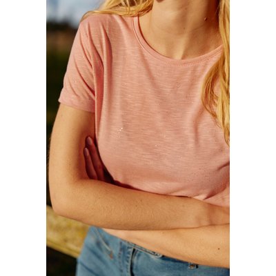 T-shirt manches courtes col rond uni ELVA LA PETITE ETOILE