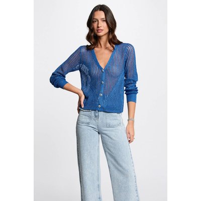 Gilet manches longues ajouré MORGAN