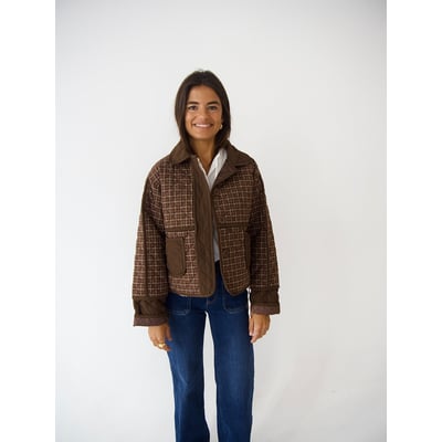 Veste carreaux grand col MILI MINDTRAVELER