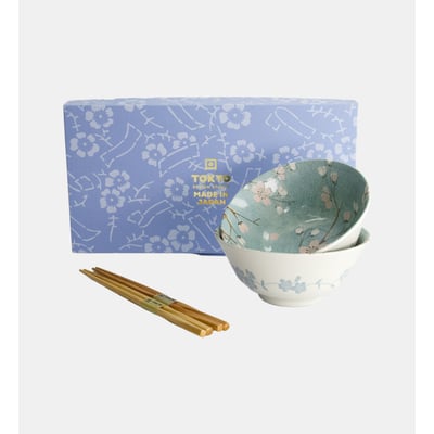 Coffret de 2 bols tayo et 2 paires de baguettes TOKYO DESIGN STUDIO