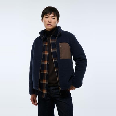 Veste sherpa manches longues zippée MONOPRIX