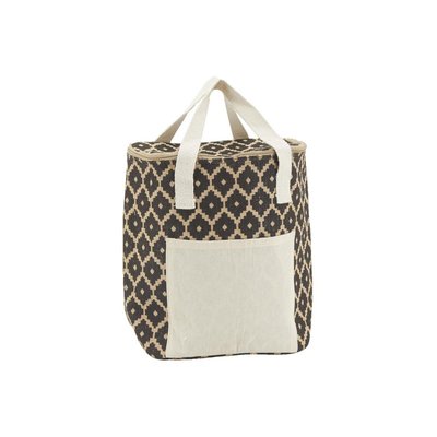 Sac lunch isotherme en jute Diamant 25x15x29 AUBRY GASPARD