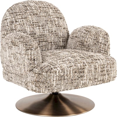 Fauteuil lounge pivotant en polyester RECOLLECTION