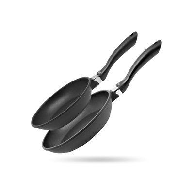 Lot de 2 poêles à frire ALUCAST ELO