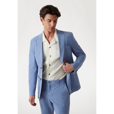 Blazer Droit Lin Mélangé GUESS