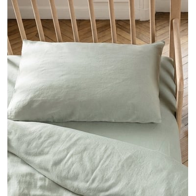Taie d'oreiller SATIN DE COTON BIO LAVÉ KADOLIS