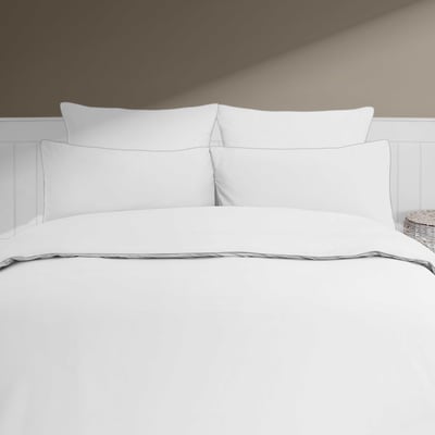 Parure housse de couette percale de coton avec 2 taies 65x65 cm ROSE WOOD SENSEI MAISON