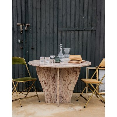 Table à manger en marbre Karla N°366 - Bon état DEBONGOUT