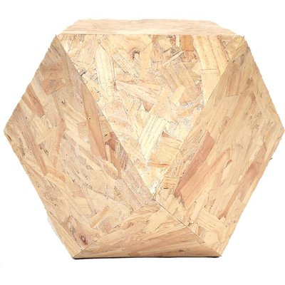 table basse géométrique en bois naturel style moderne RECOLLECTION