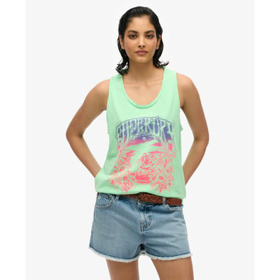 Débardeur à dos nageur et motif Psych SUPERDRY