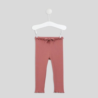Legging côtelé uni en coton BIO GOTS BOUT'CHOU
