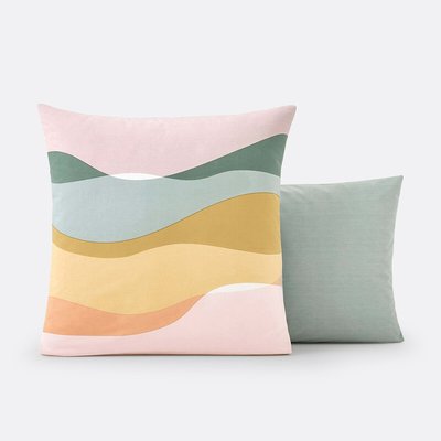 Alma Retro Graphic 100% Cotton Pillowcase LA REDOUTE INTERIEURS