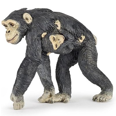 Figurine Chimpanzé et son bébé PAPO
