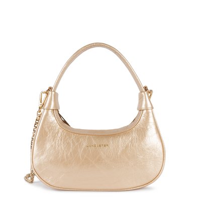 Sac hobo en cuir métallisé MINI AURA LANCASTER
