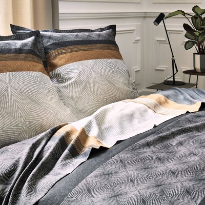 Taie d'oreiller satin - TIAGO NOIR TRADILINGE
